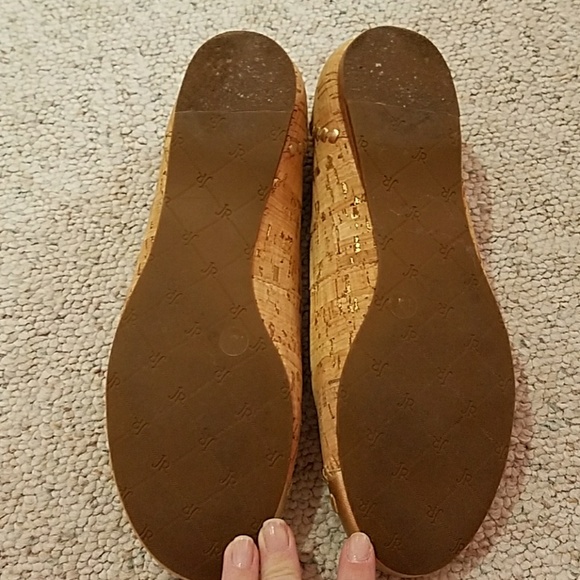 Jack Rogers Gold & Cork Flat - Size 7 - Picture 4 of 4